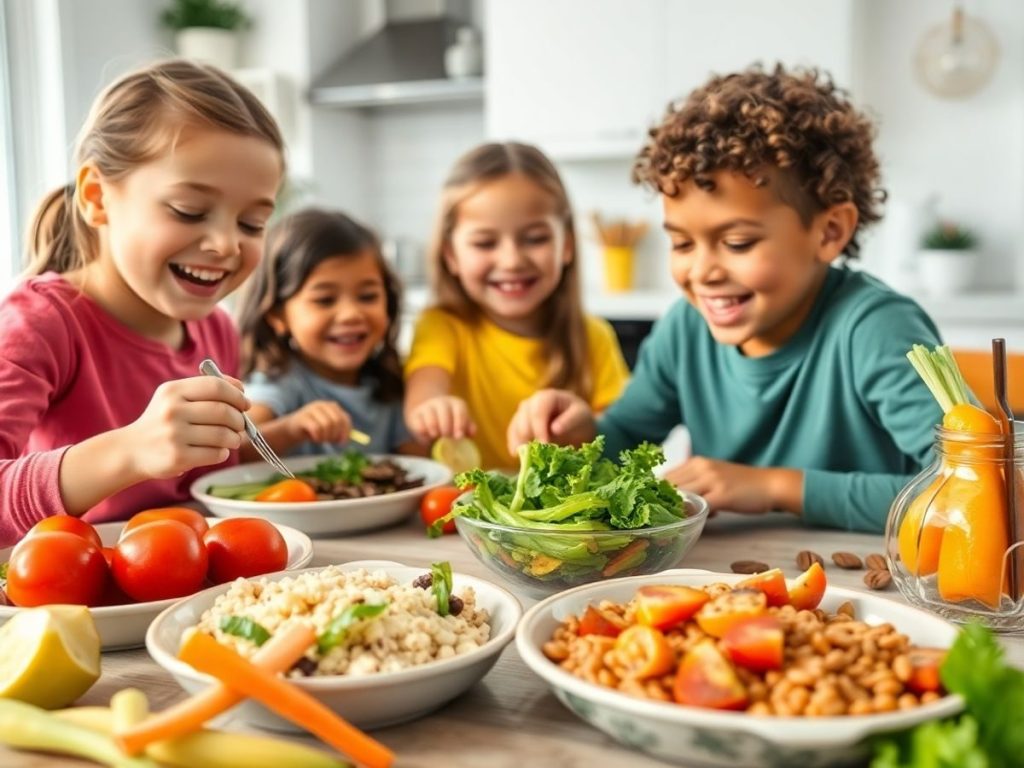 Mese sănătoase, pline de culoare, pentru copii fericiți